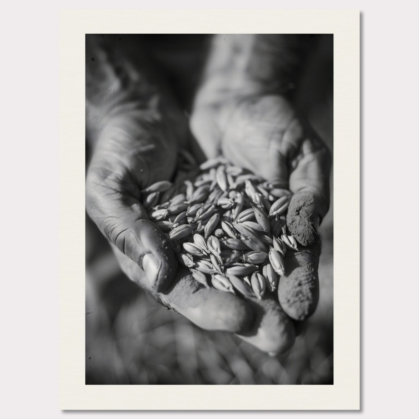 Poster titled 'Harvest in Hands' from ArtDarts