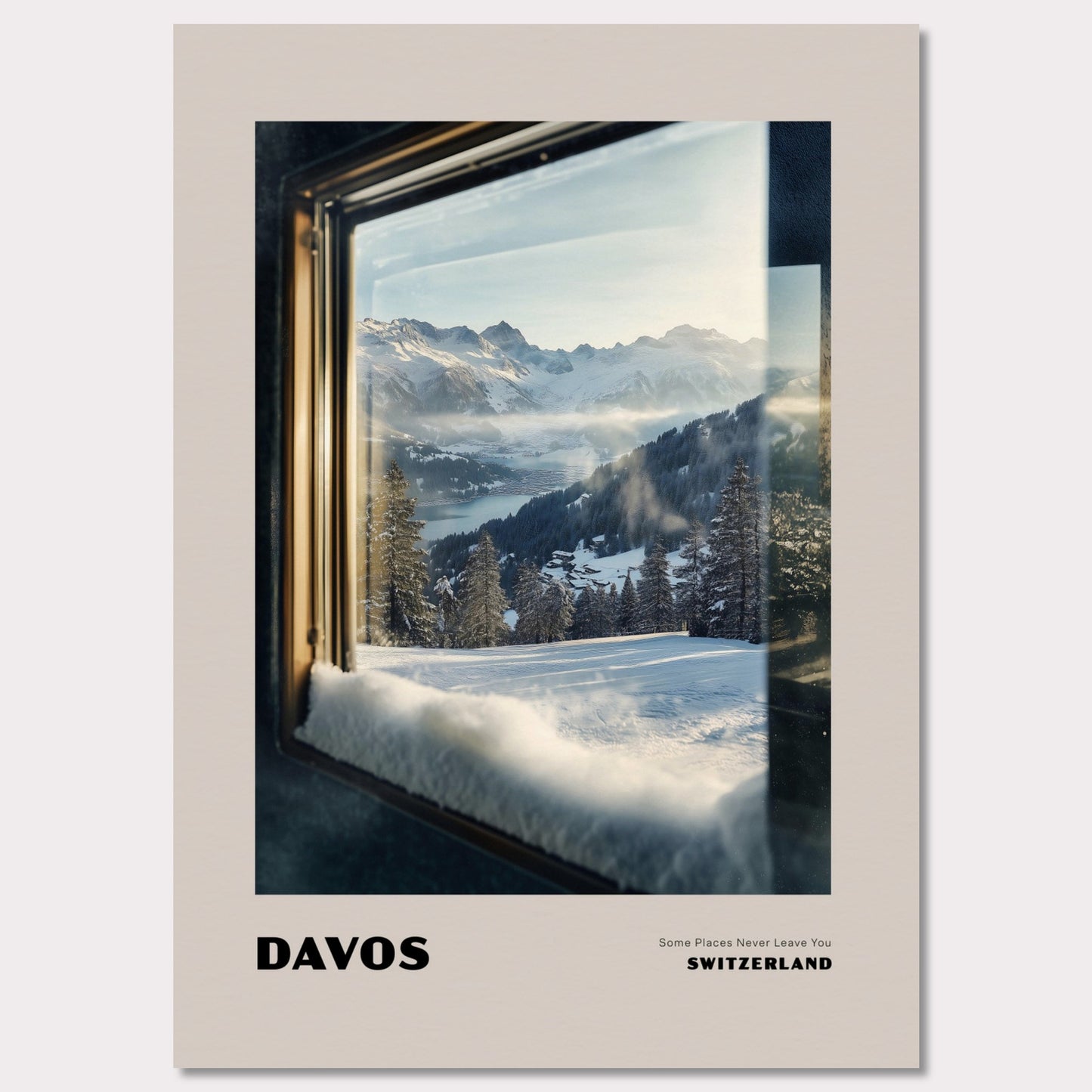 Poster titled 'DAVOS. Some Places Never Leave You' from ArtDarts