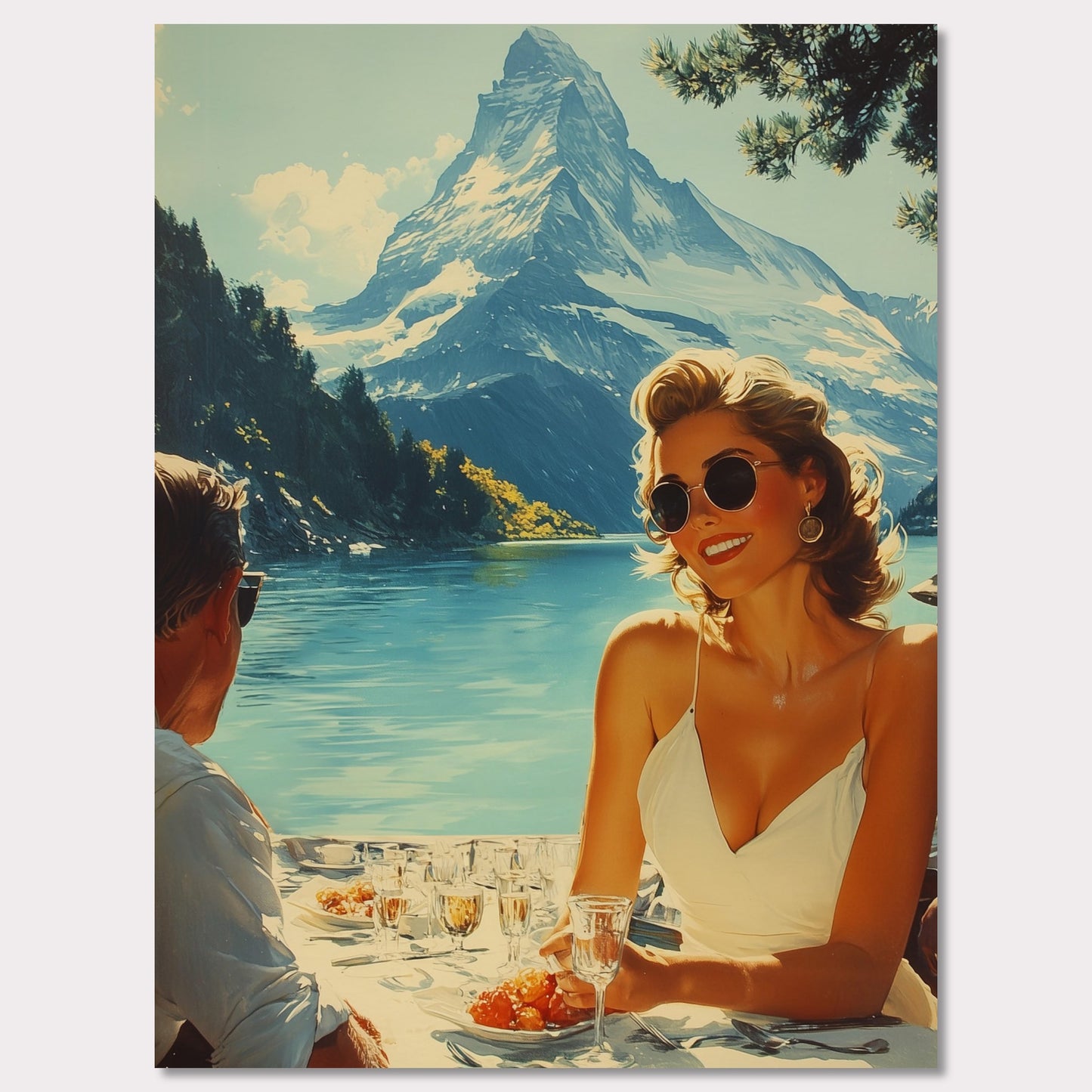 Poster titled 'Under the Sun of the Matterhorn' from ArtDarts
