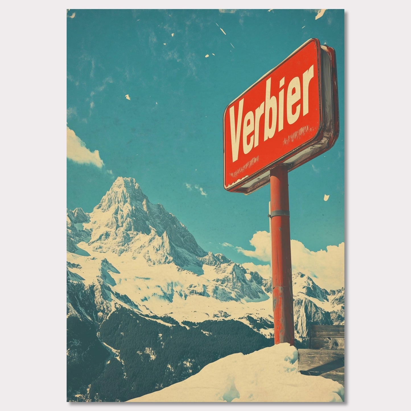 Poster titled 'Verbier - Mountain Escape' from ArtDarts