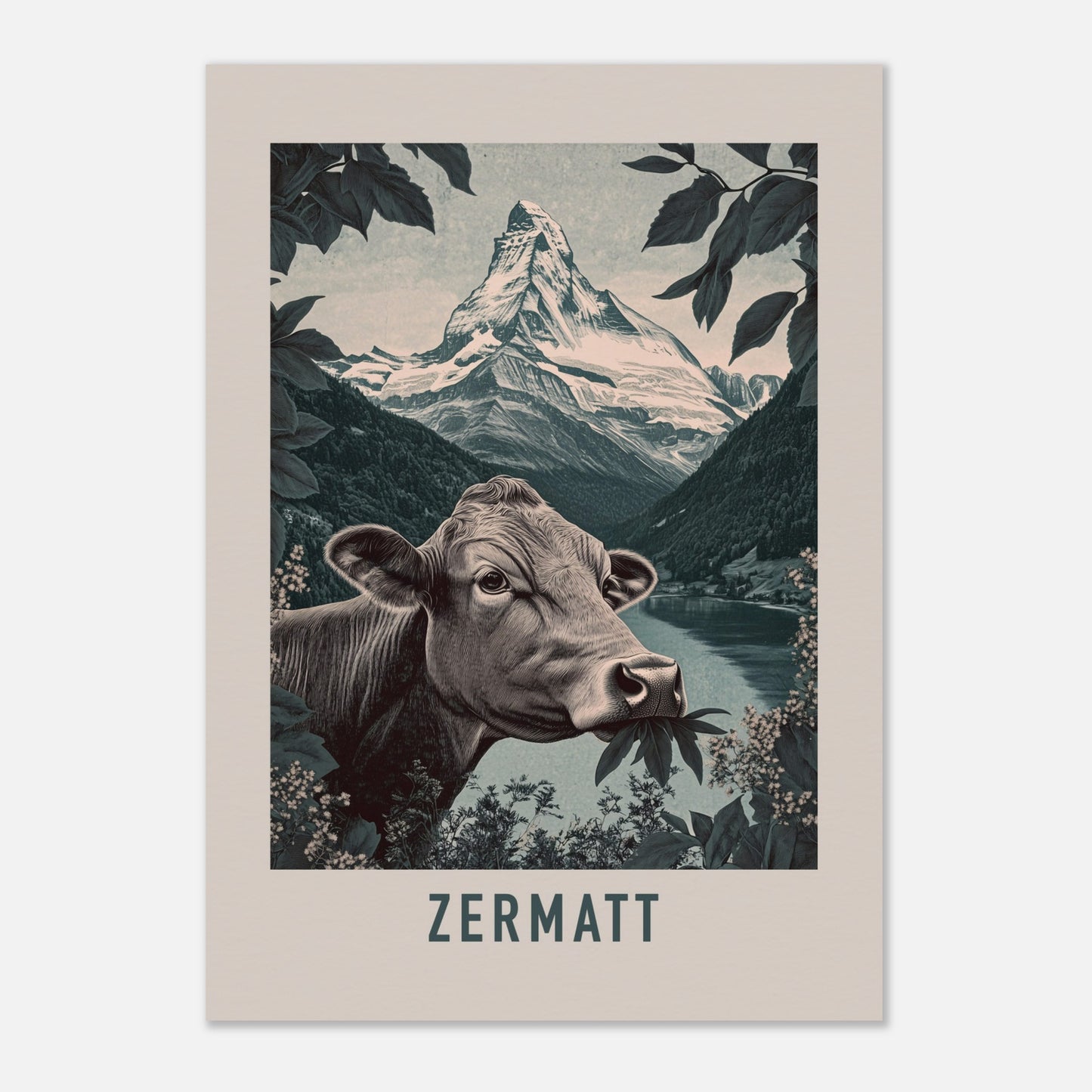 Poster titled 'The Essence of Zermatt' from ArtDarts