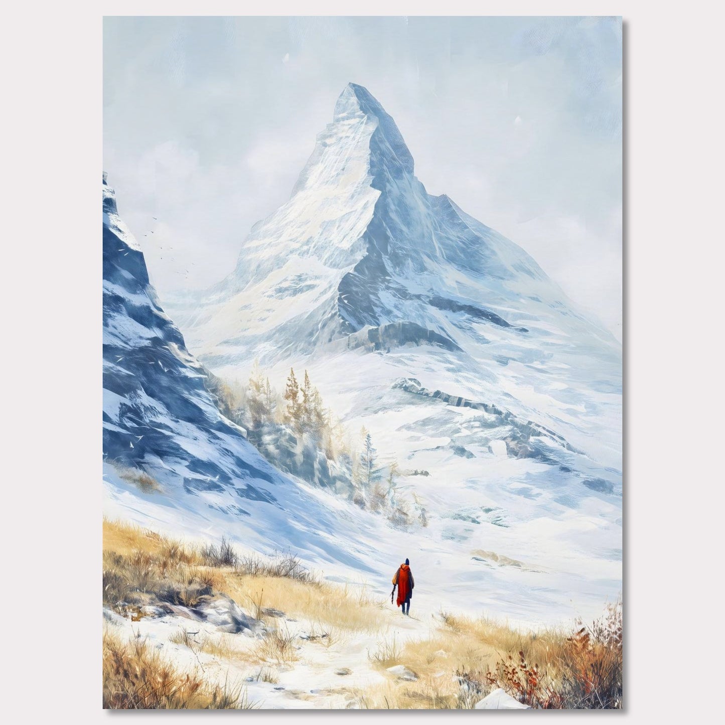 Poster titled 'Approaching Matterhorn' from ArtDarts