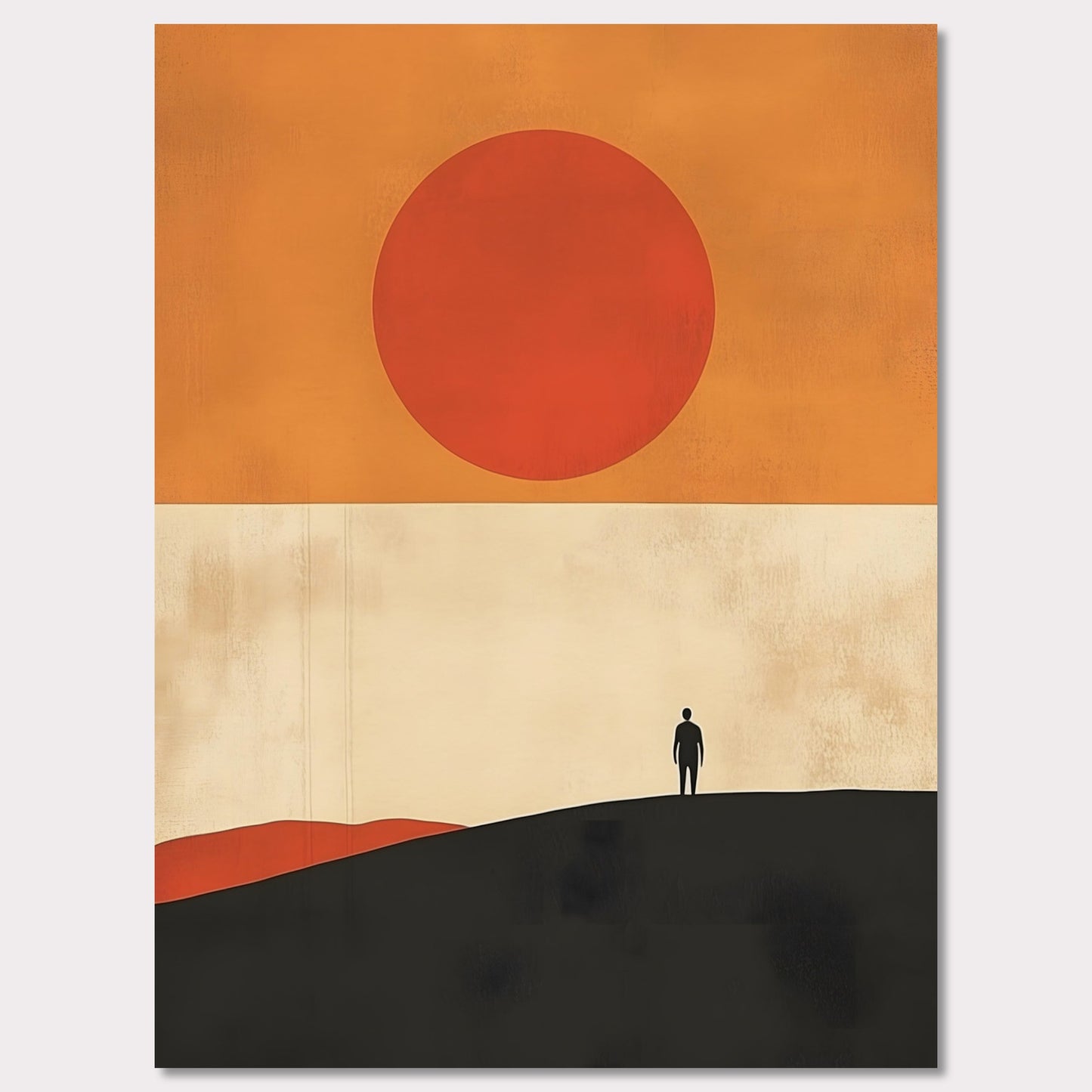 Poster titled 'Solitude and the Sun' from ArtDarts
