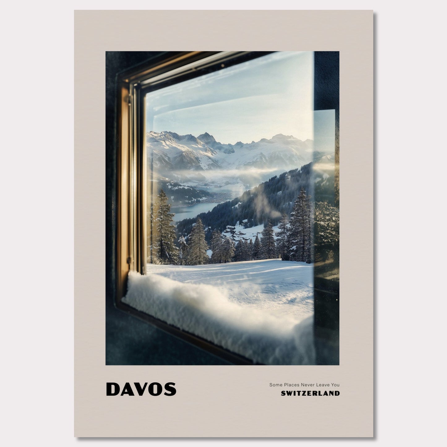 Poster titled 'DAVOS. Some Places Never Leave You' from ArtDarts