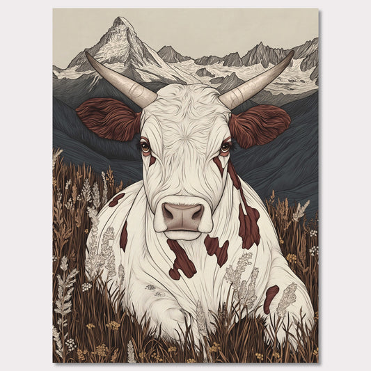 Poster titled 'Zermatt’s Mountain Muse' from ArtDarts