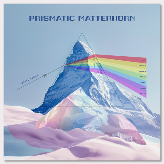 Poster titled 'Prismatic Matterhorn' from ArtDarts