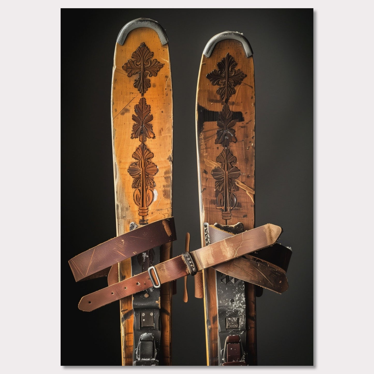Poster titled 'Vintage skis Poster' from ArtDarts