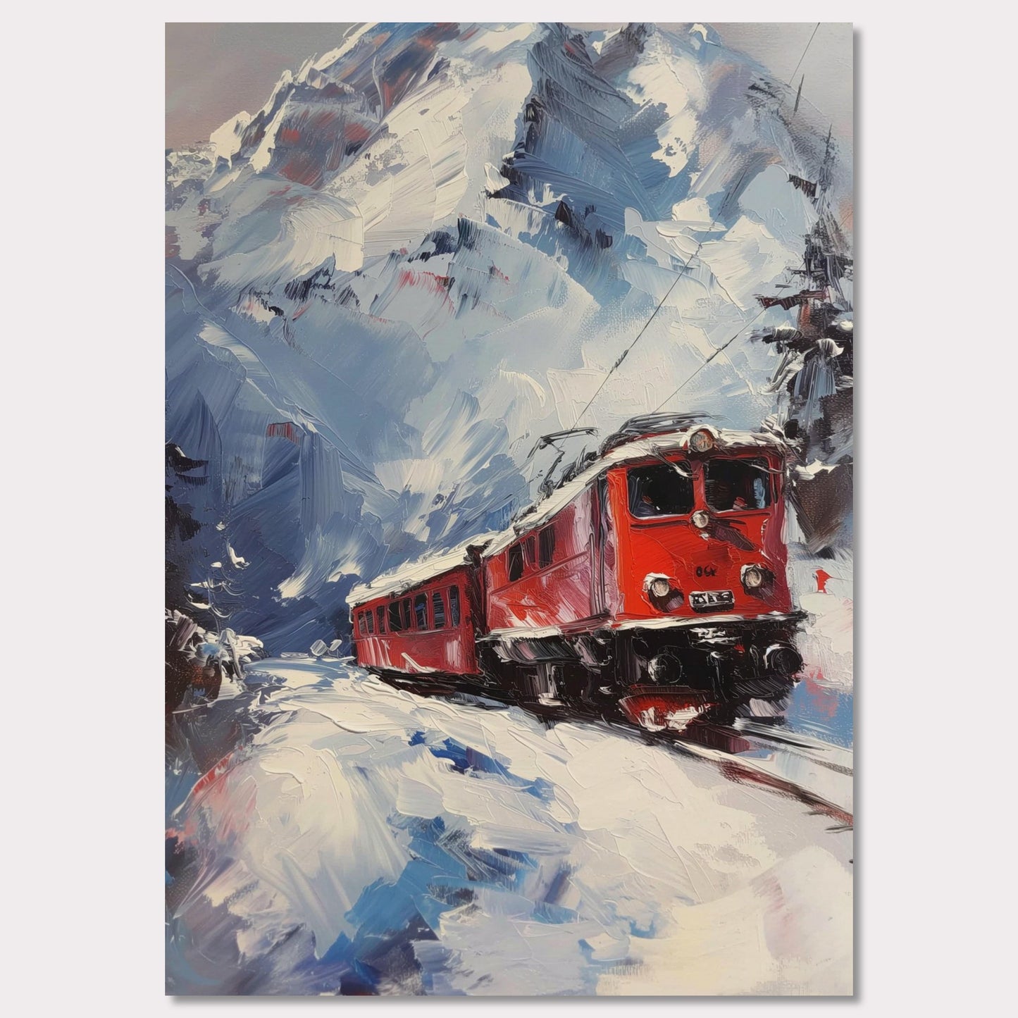 Poster titled 'Train on Vacation Poster' from ArtDarts