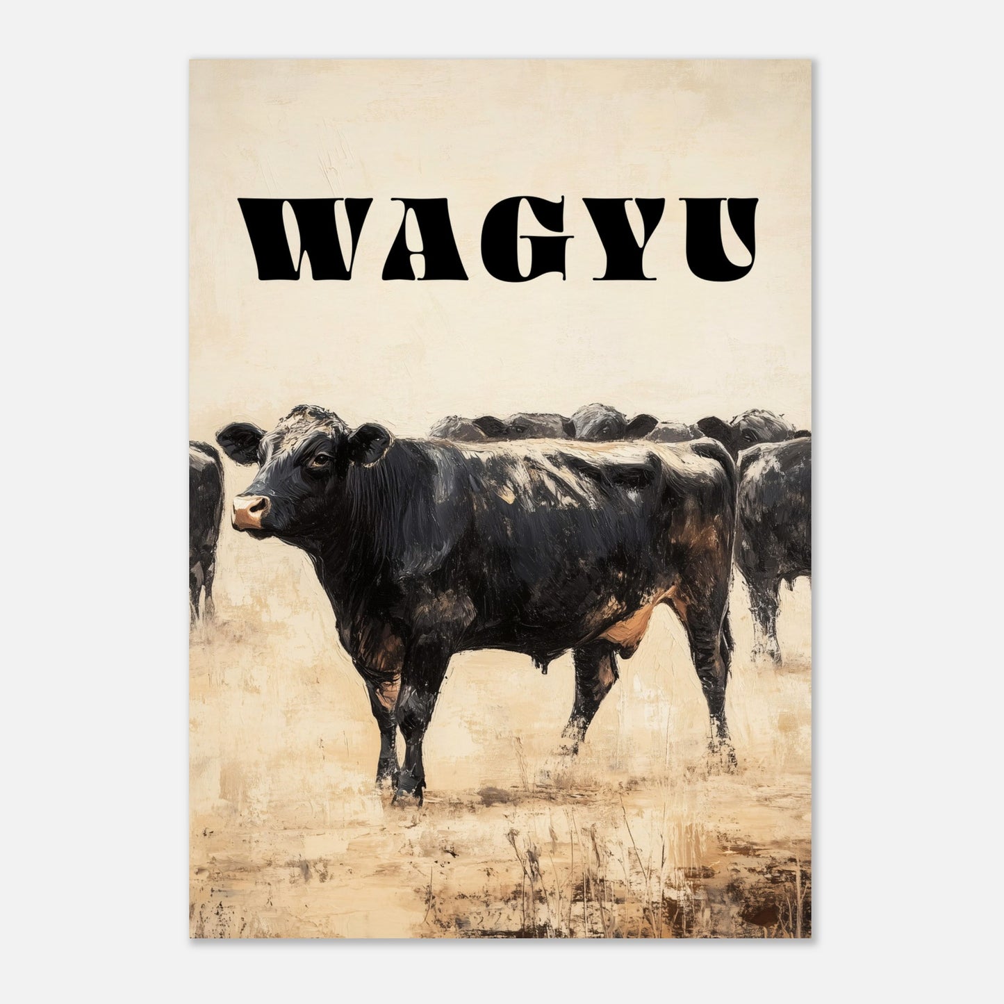 Poster titled 'Proud Wagyu' from ArtDarts