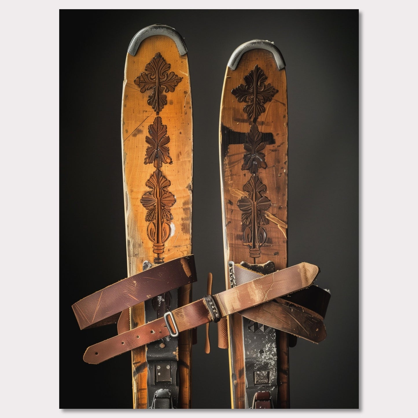 Poster titled 'Vintage skis Poster' from ArtDarts