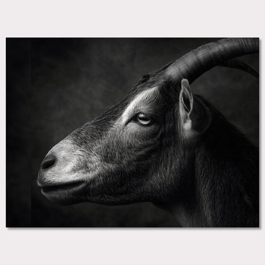 Poster titled 'The profile of a goat' from ArtDarts