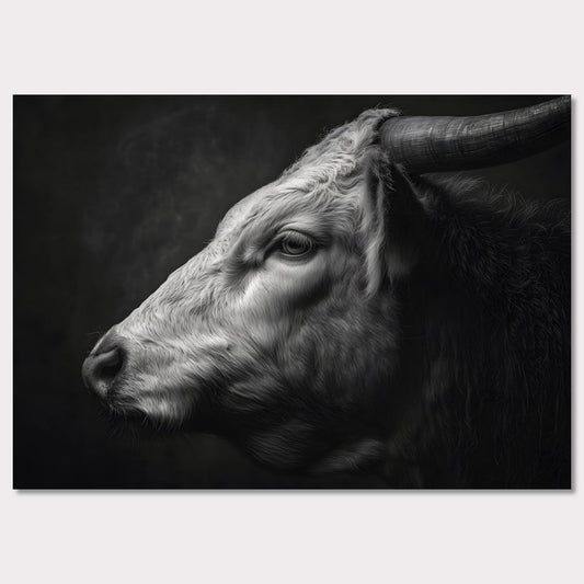 Poster titled 'The calm of a bull' from ArtDarts