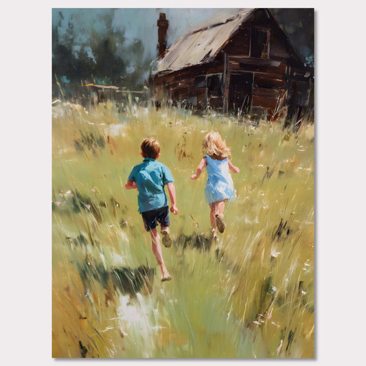 Poster titled 'Running Home, Summer Alps' from ArtDarts
