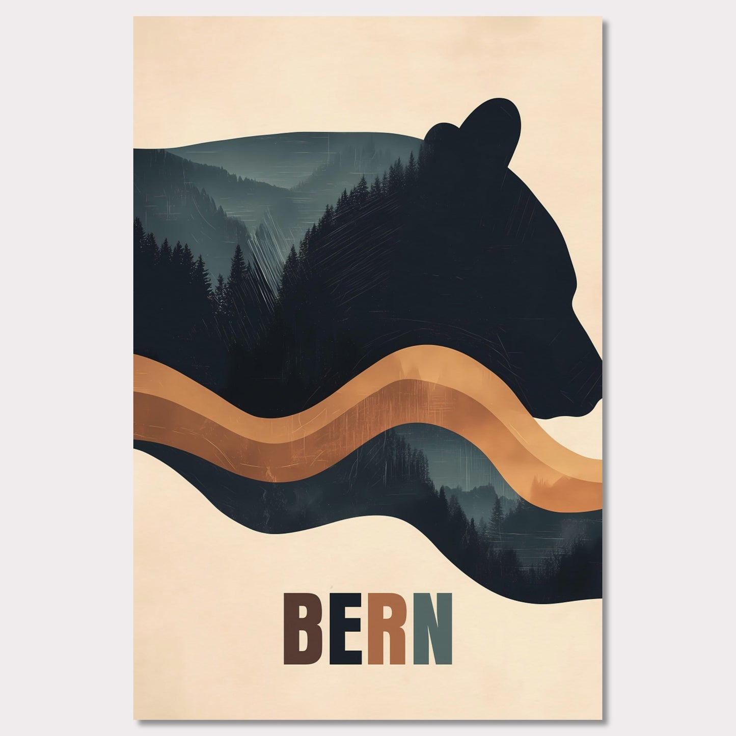 Poster titled 'Bern: Spirit of Nature' from ArtDarts