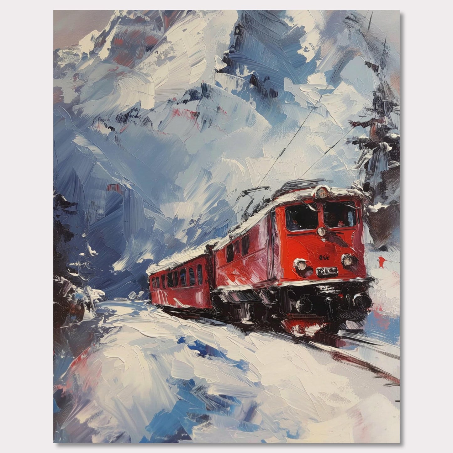 Poster titled 'Train on Vacation Poster' from ArtDarts