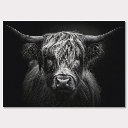 Poster titled 'The strength of a highland cow' from ArtDarts