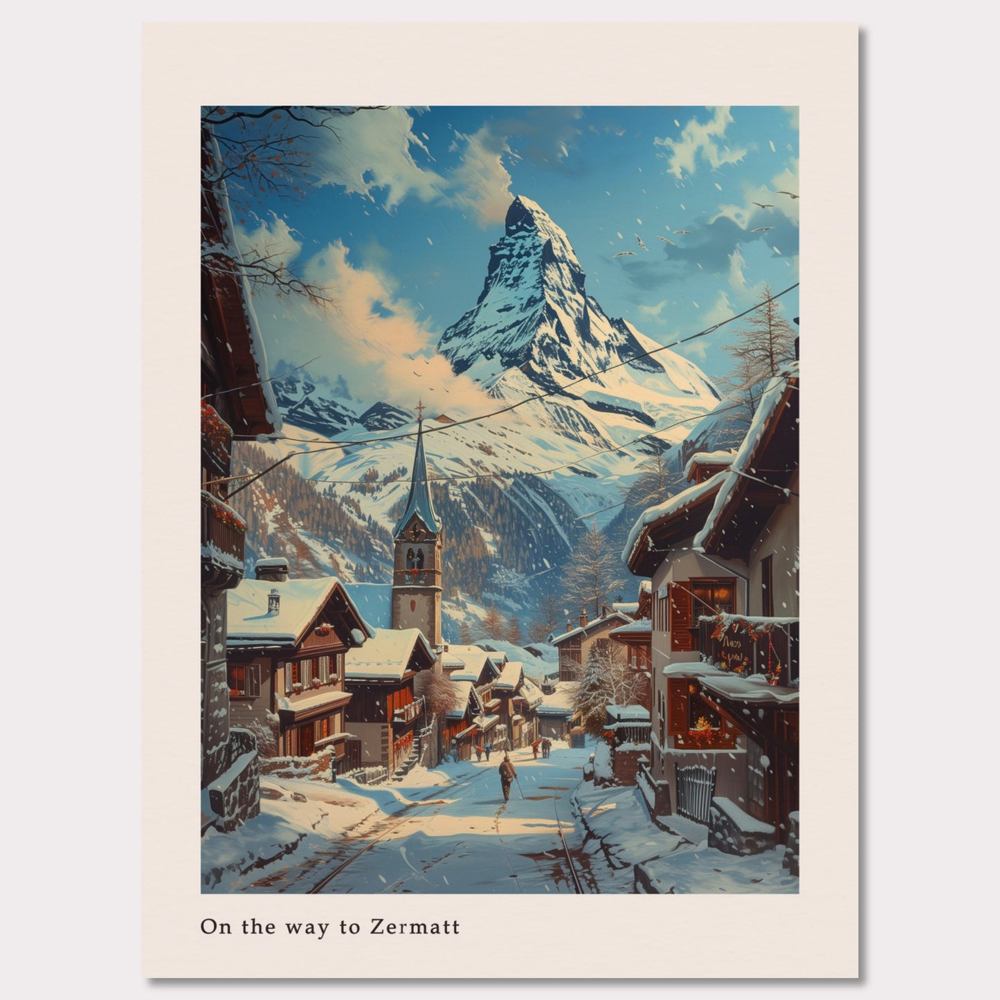 Poster titled 'Zermatt Poster' from ArtDarts