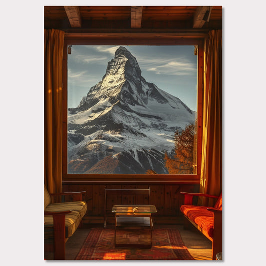 Poster titled 'Chalet with a View' from ArtDarts