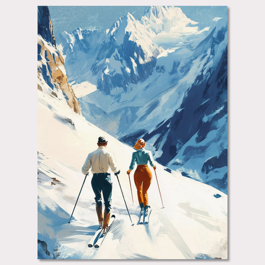 Poster titled 'Merry Christmas - Skiing in Switzerland' from ArtDarts