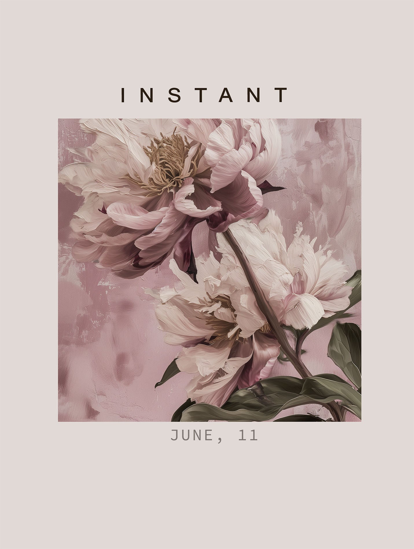 Poster titled 'Pink peonies in a vase Poster' from ArtDarts