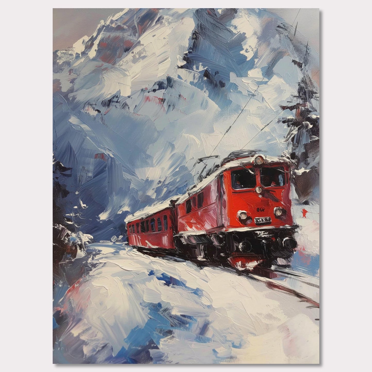 Poster titled 'Train on Vacation Poster' from ArtDarts