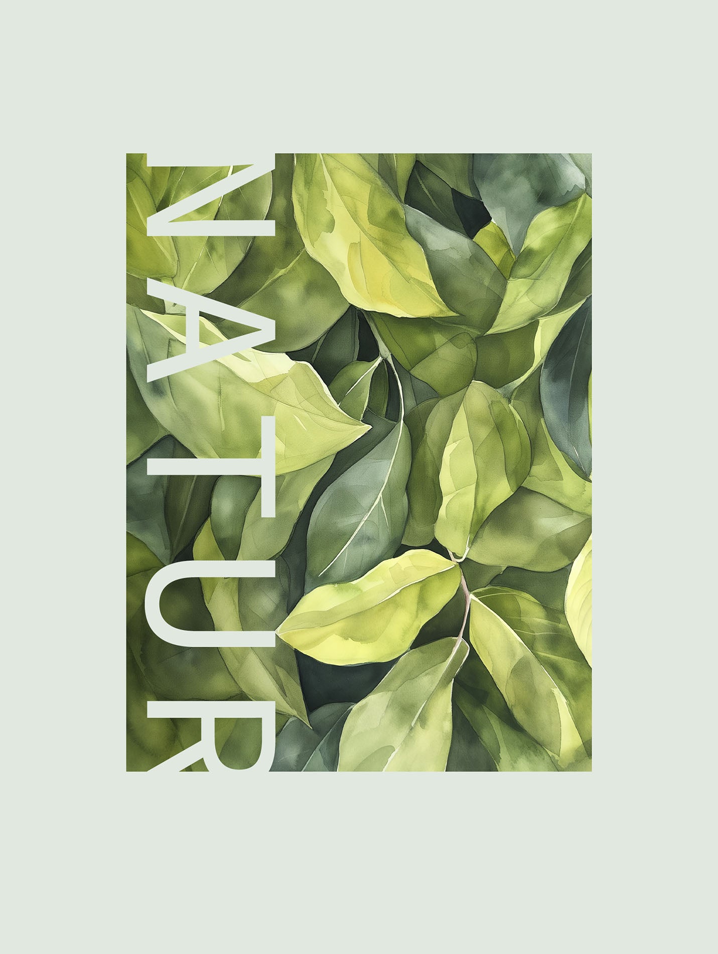 Poster titled 'Leaf composition Poster' from ArtDarts