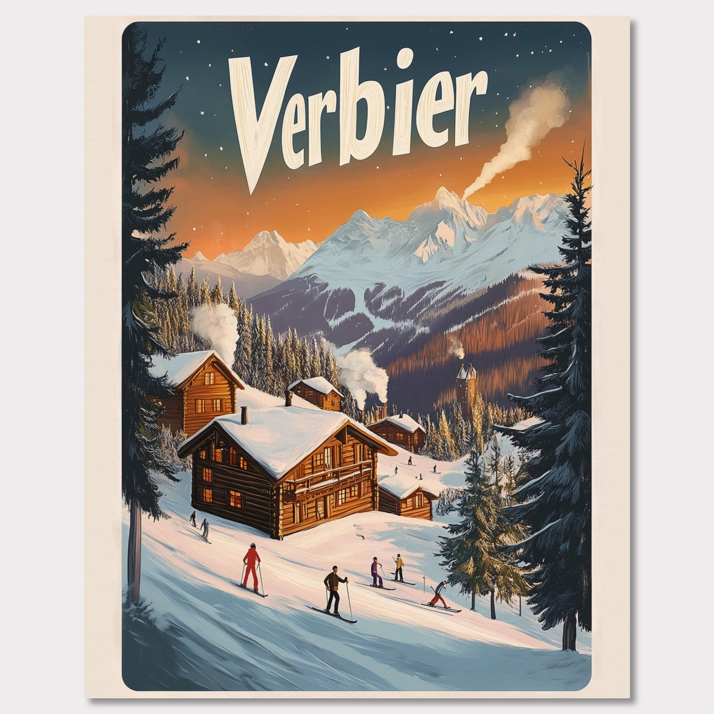 Poster titled 'Verbier Vista' from ArtDarts