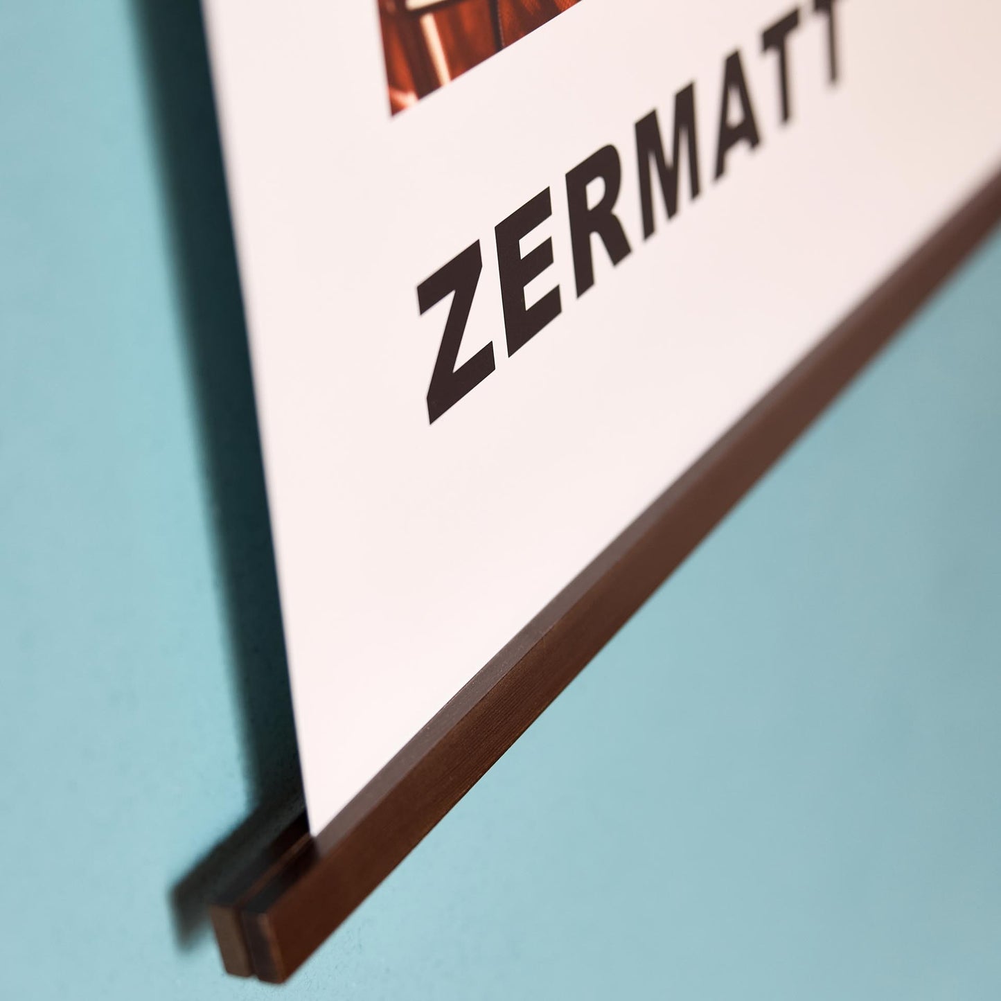 Poster titled 'Breakfast in Zermatt with Hanger' from ArtDarts