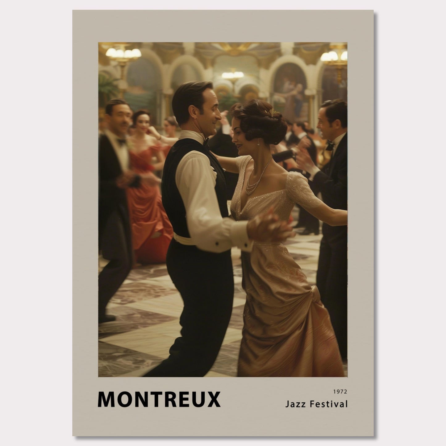 Poster titled 'Montreux Jazz Festival' from ArtDarts