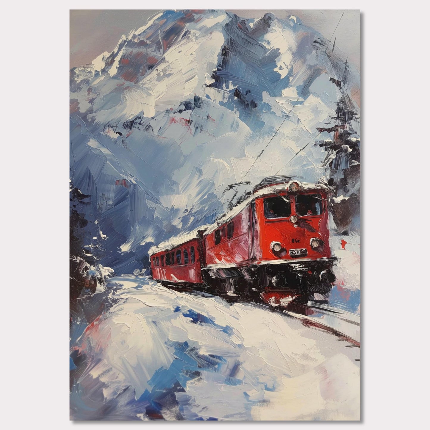 Poster titled 'Train on Vacation Poster' from ArtDarts