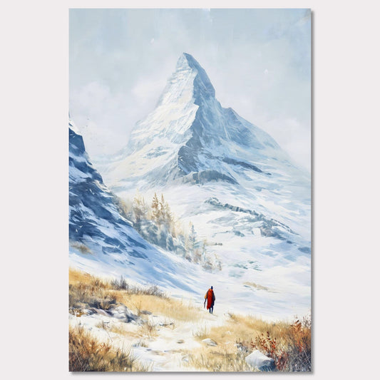 Poster titled 'Approaching Matterhorn' from ArtDarts