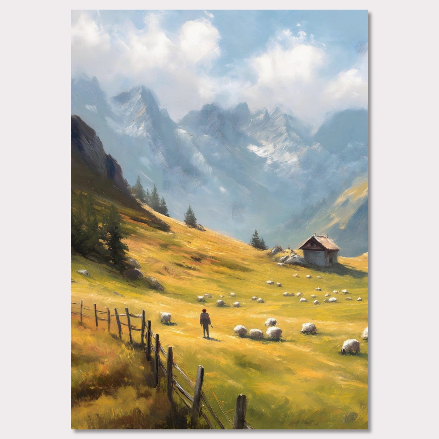 Poster titled 'Alps Morning' from ArtDarts