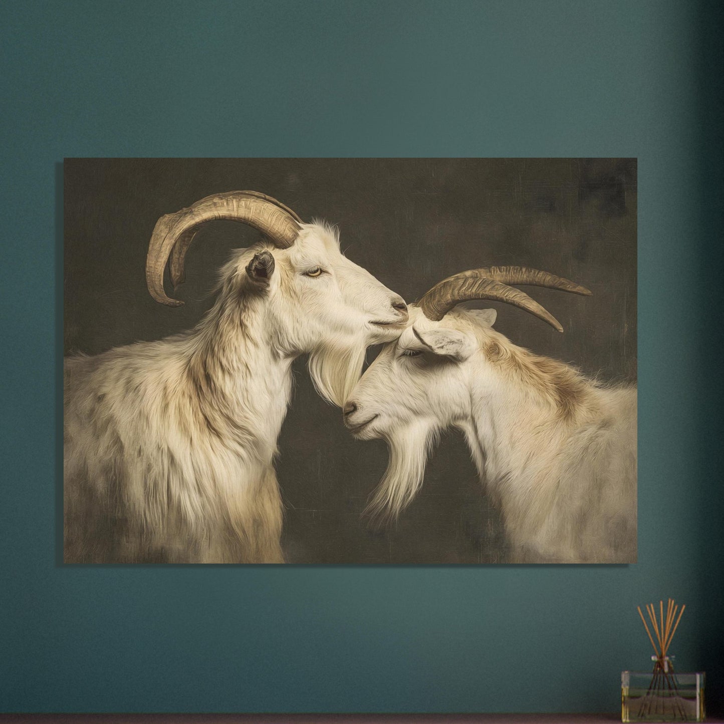 Poster titled 'The affection of goats' from ArtDarts