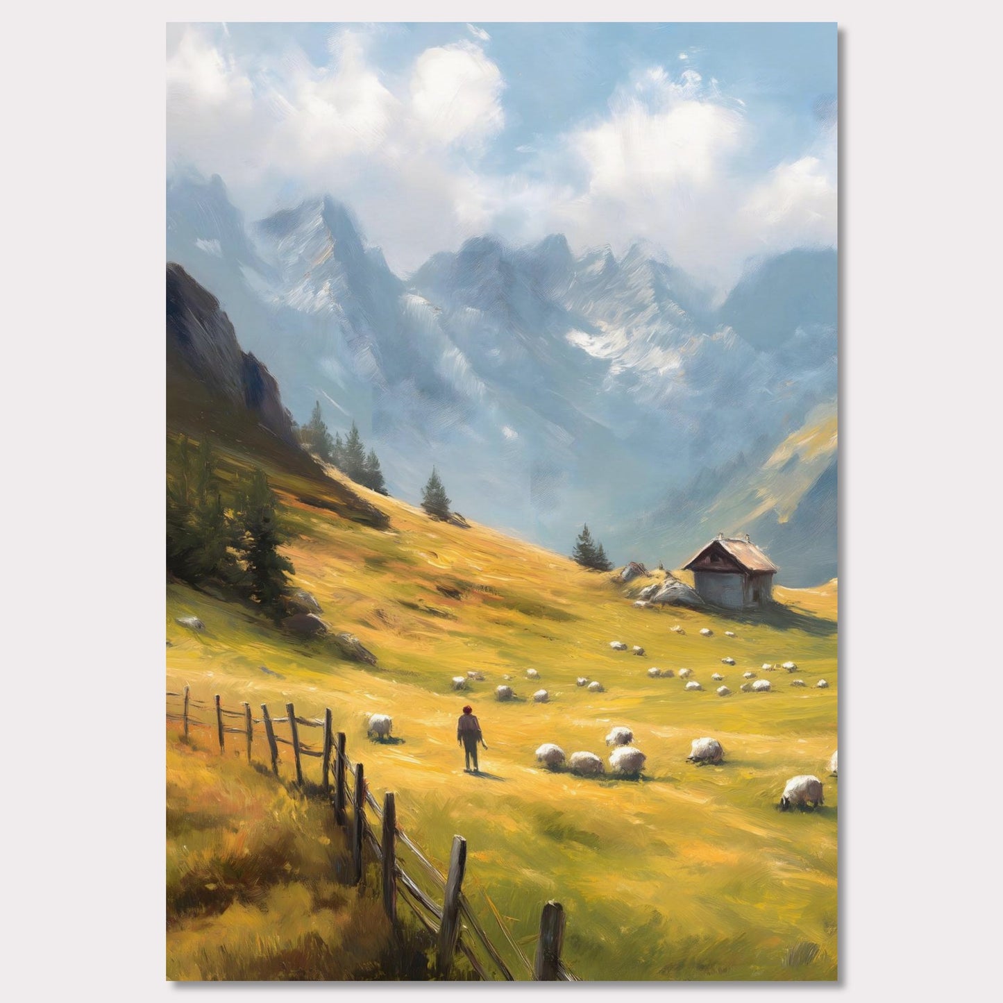 Poster titled 'Alps Morning' from ArtDarts