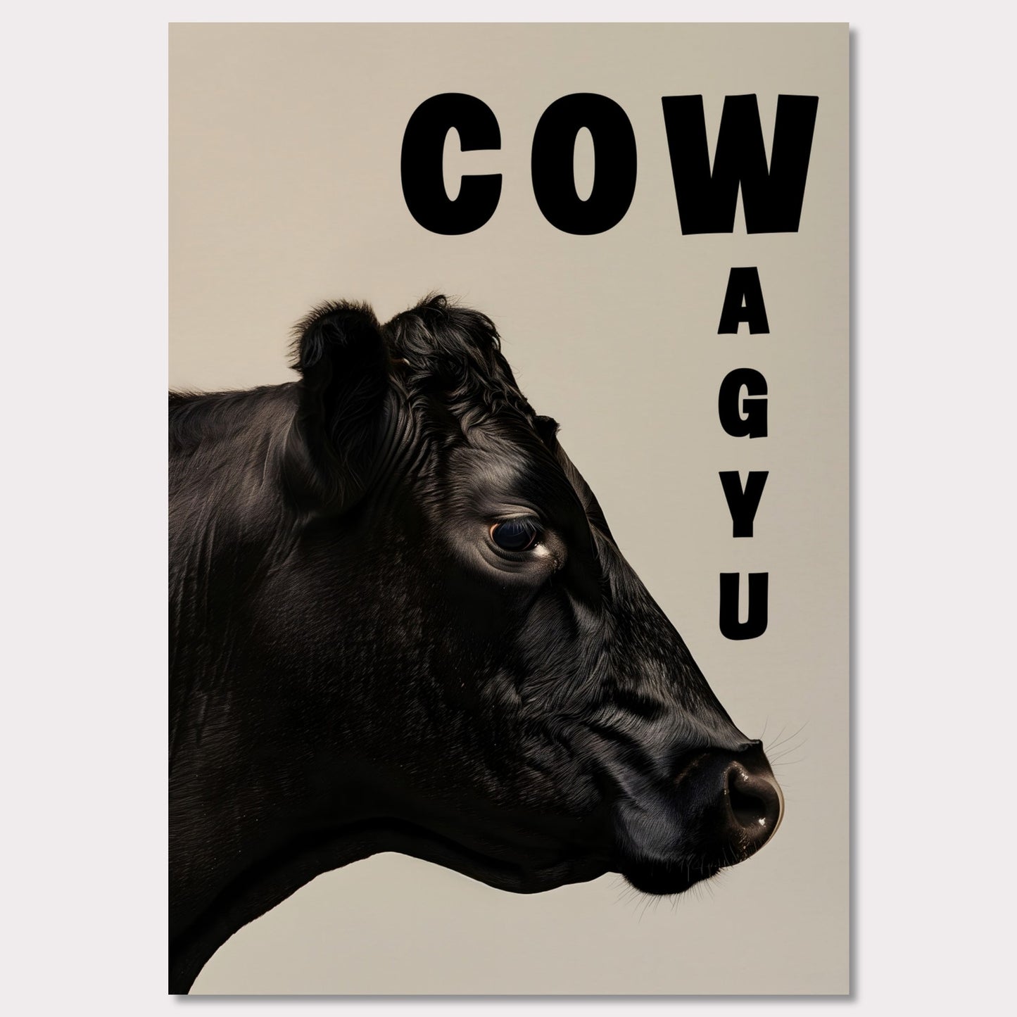 Poster titled 'Cow Wagyu' from ArtDarts