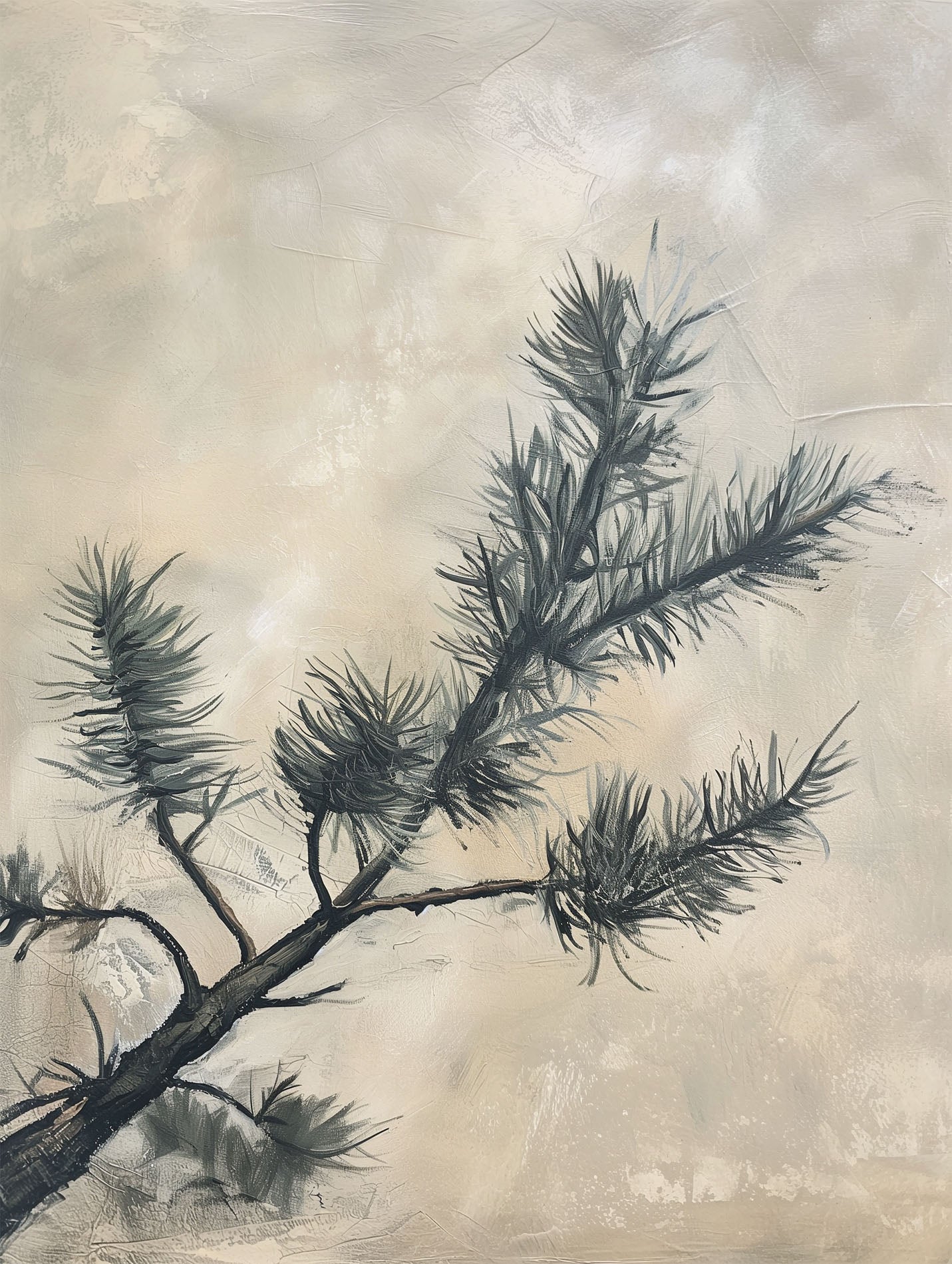 Poster titled 'Coniferous branch Poster' from ArtDarts
