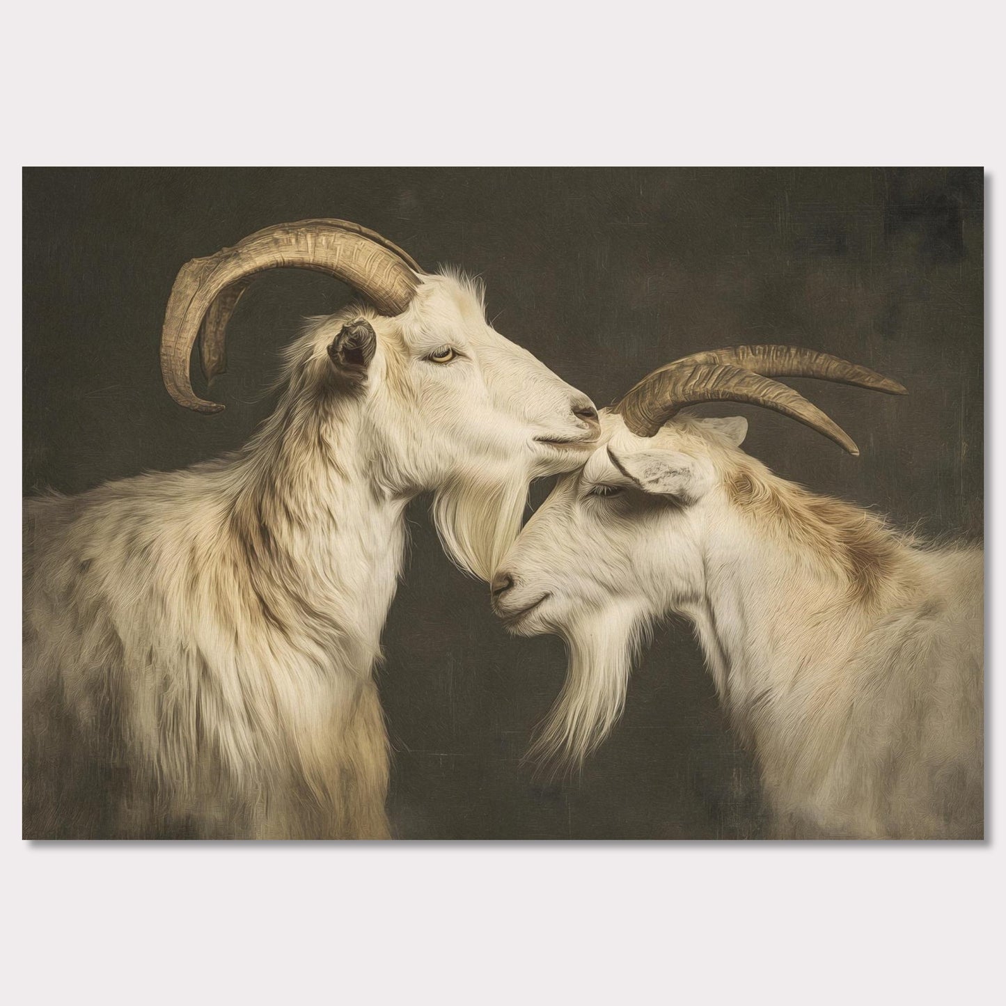 Poster titled 'The affection of goats' from ArtDarts