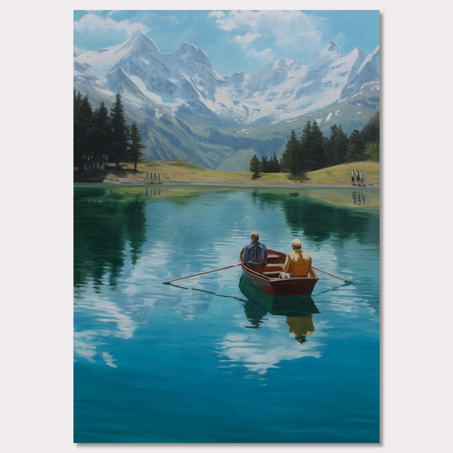 Poster titled 'Alps Rowing' from ArtDarts