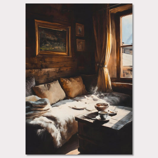 Poster titled 'Coffee & Fur, Morning Heat' from ArtDarts