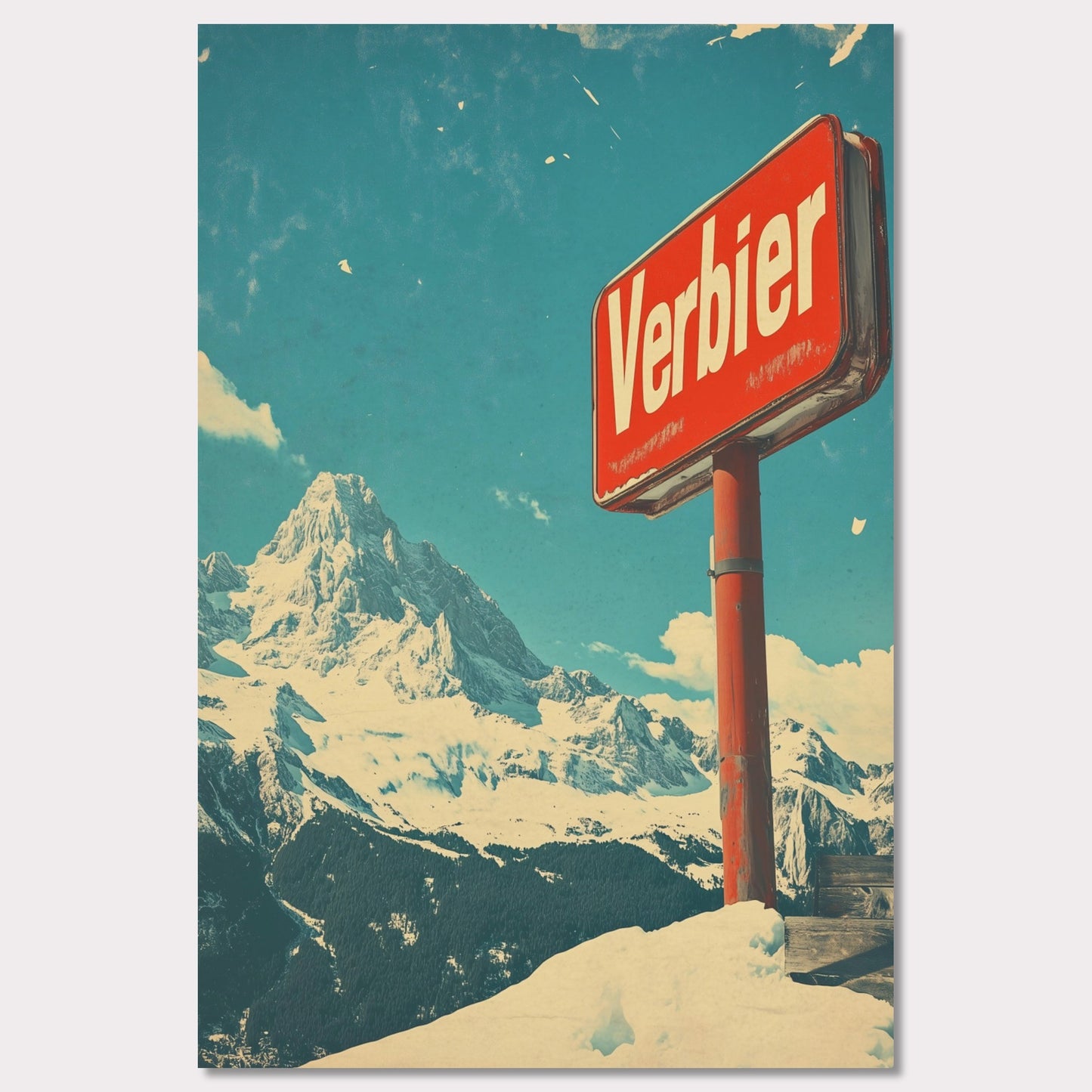 Poster titled 'Verbier - Mountain Escape' from ArtDarts