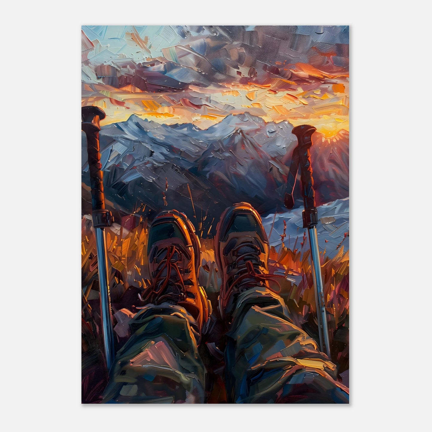 Poster titled 'A Moment of Peace at the Summit' from ArtDarts
