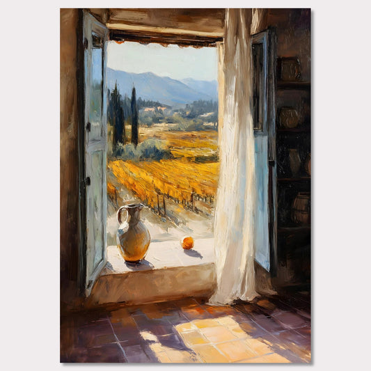 Poster titled 'Window to the Vines' from ArtDarts