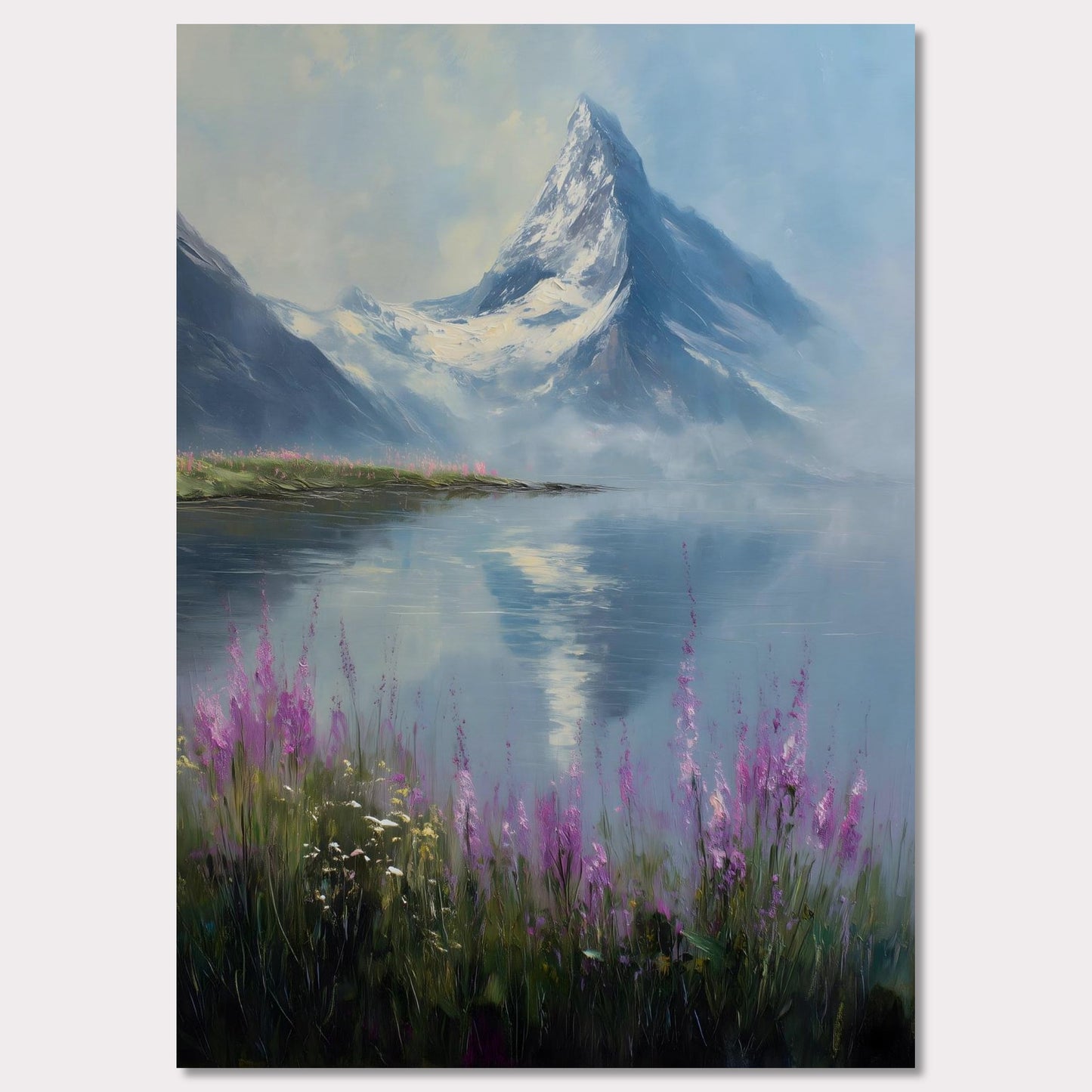 Poster titled 'Matterhorn & Fireweed' from ArtDarts