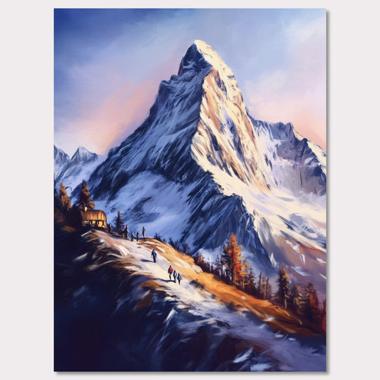 Poster titled 'Zermatt’s Trail of Light' from ArtDarts
