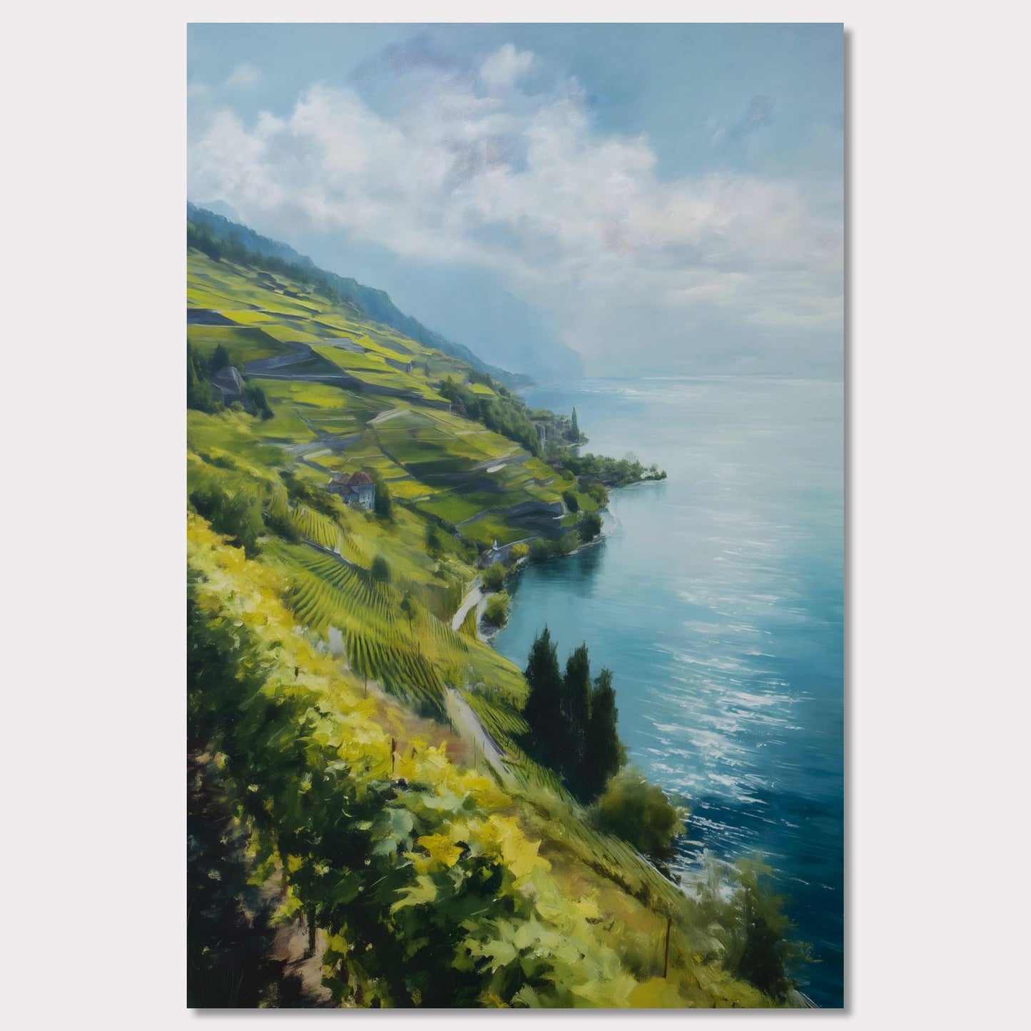 Poster titled 'Lavaux Shoreline' from ArtDarts