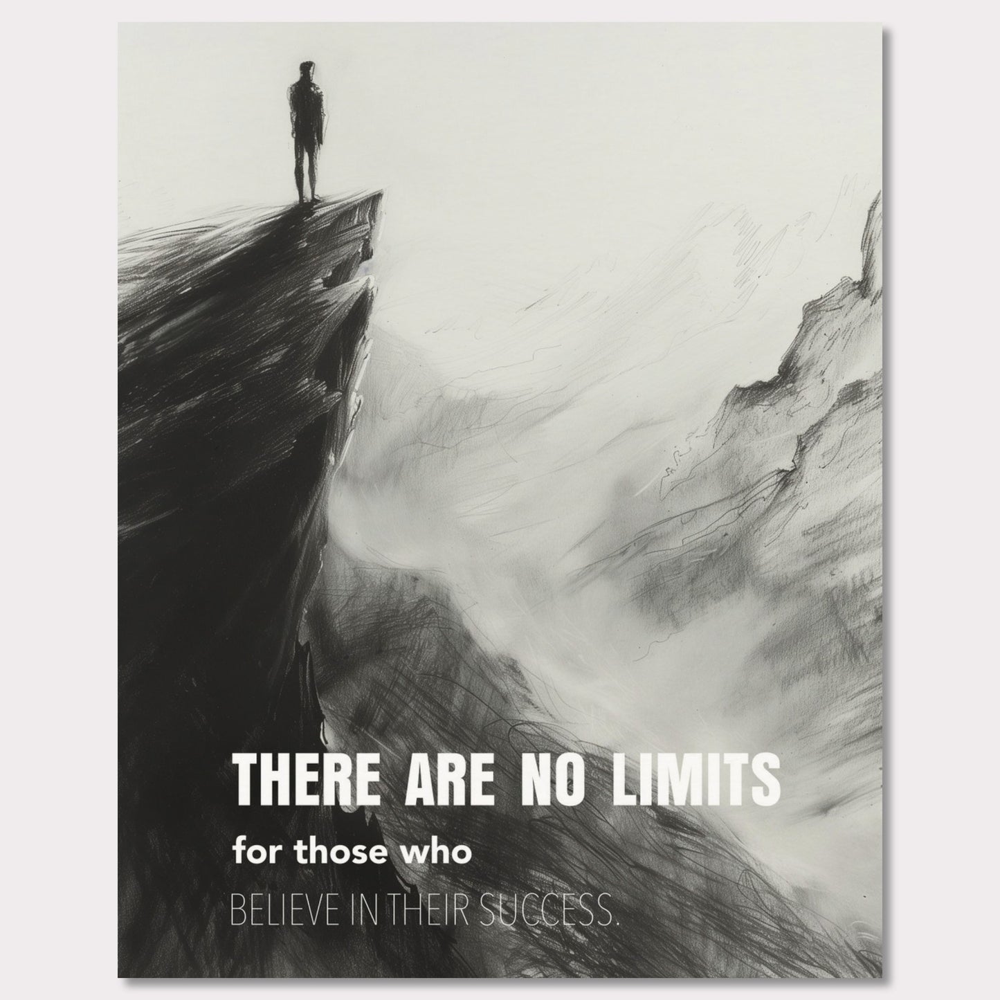 Poster titled 'There are no limits for those who believe in their success' from ArtDarts