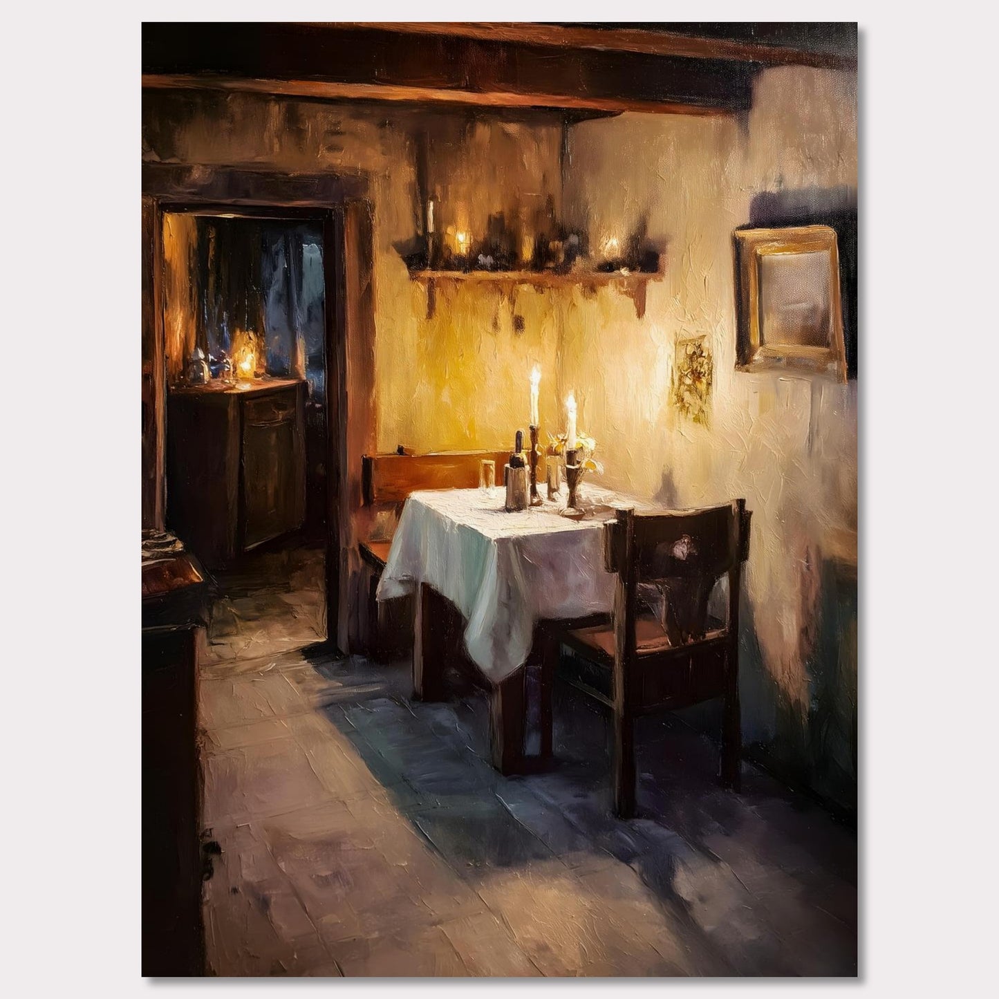 Poster titled 'Alps Candlelight' from ArtDarts