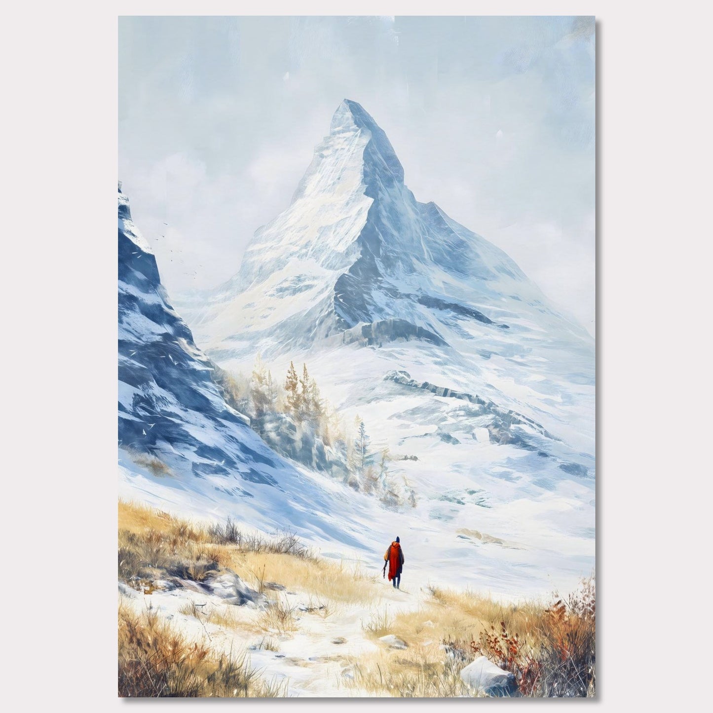 Poster titled 'Approaching Matterhorn' from ArtDarts