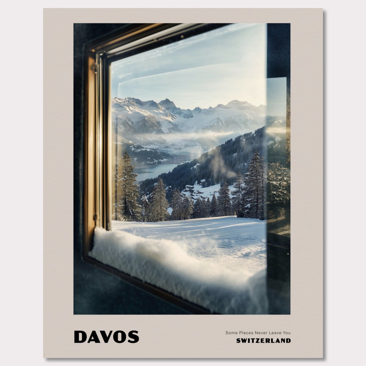 Poster titled 'DAVOS. Some Places Never Leave You' from ArtDarts