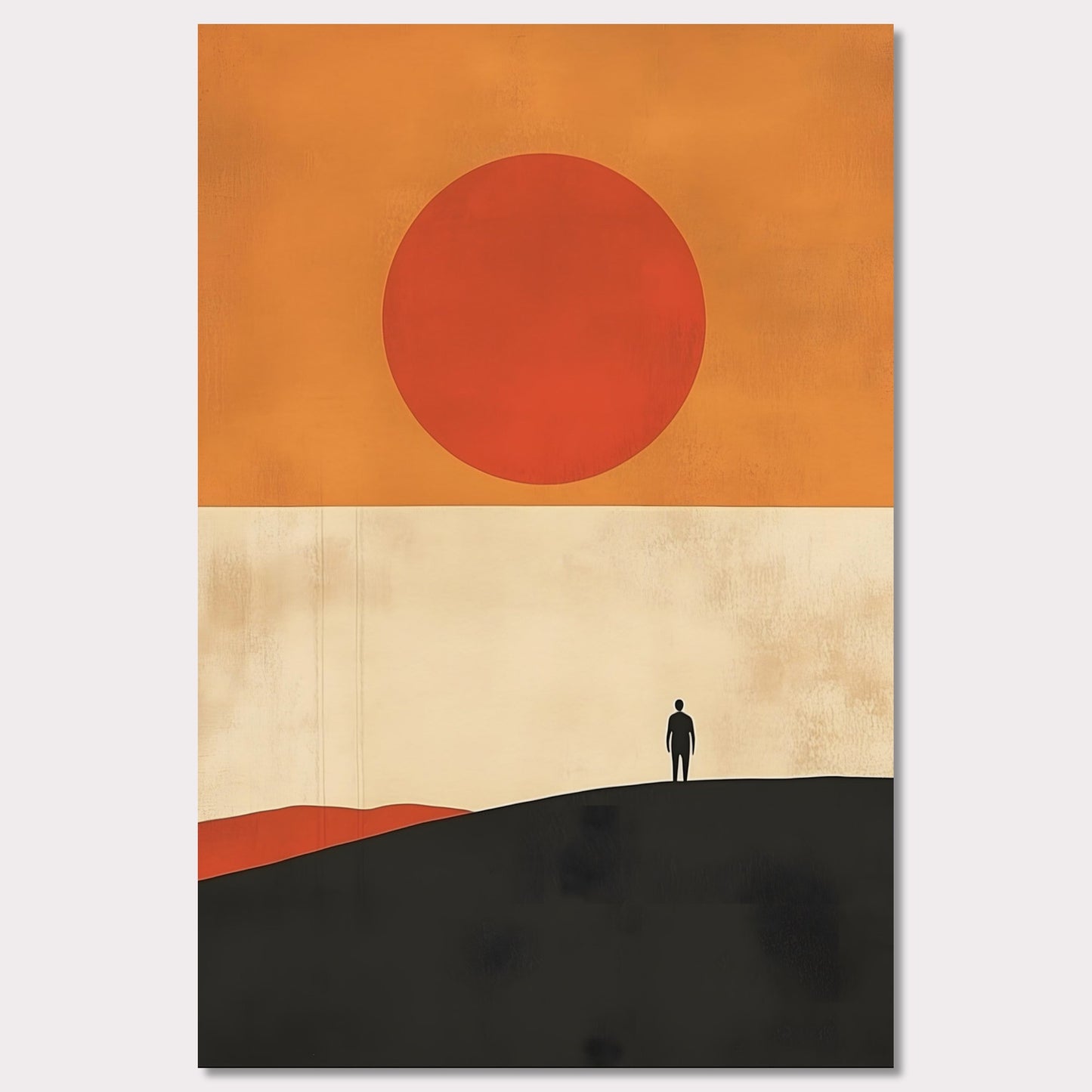 Poster titled 'Solitude and the Sun' from ArtDarts
